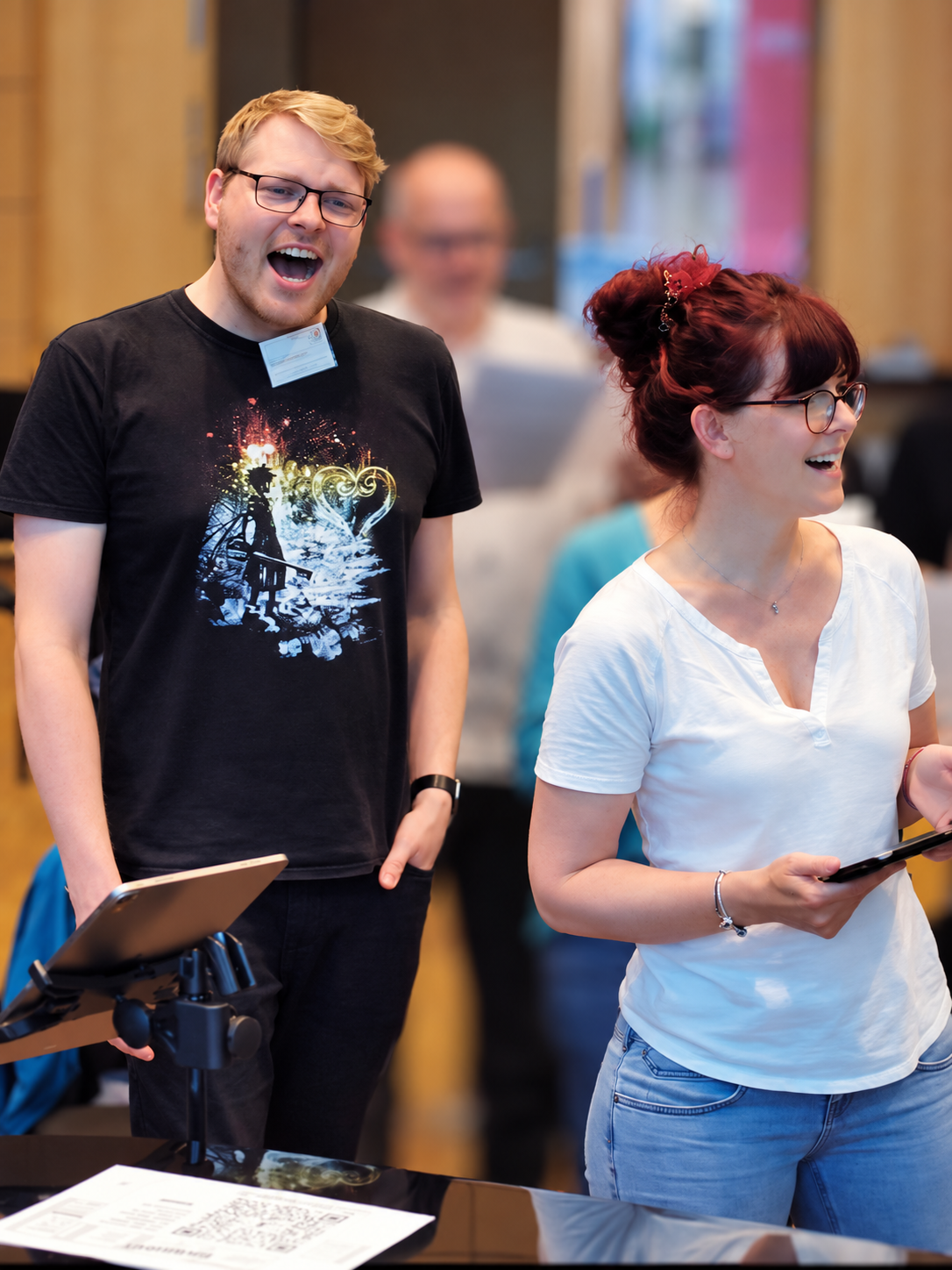 Gruppe beim gemeinsamen Singen