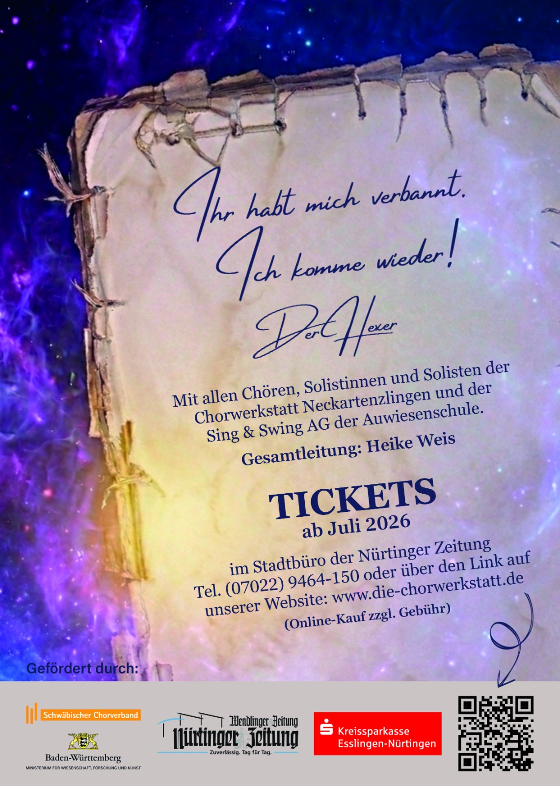 Ticketinformation zum Jubiläums-Musical Zwischen den Seiten